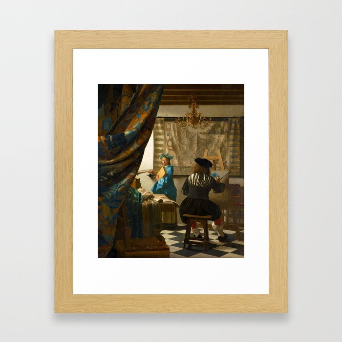 Johannes Vermeer "The Art of Painting" Framed Art Print