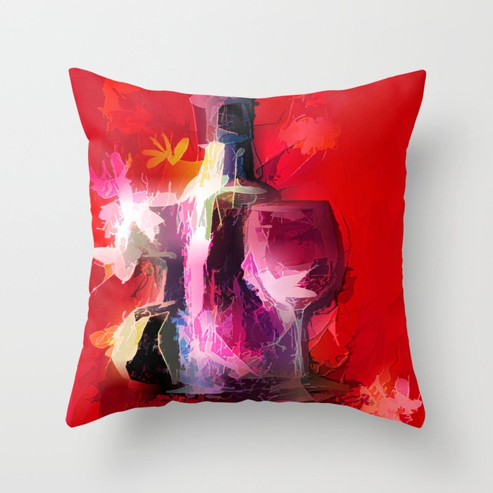 wine colored pillows