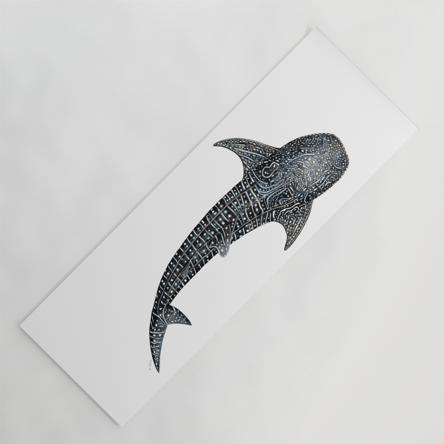 Whale shark for divers, shark lovers and fishermen Yoga Mat by Chloe Yzoard