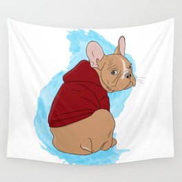 Cutie French Bulldog Puppy Wall Tapestry