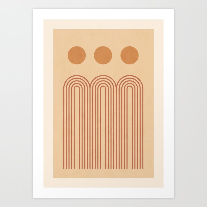 Minimal Geometric Shapes 85 Art Print