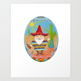 Mexican Gnome Art Print