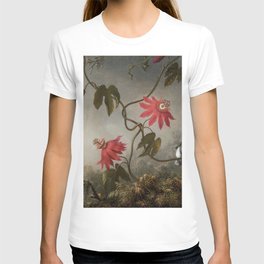 Passion Flowers With Hummingbirds 1883 By Martin Johnson Heade | Reproduction T Shirt