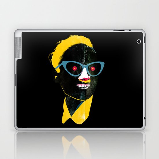 Smile in black Laptop & iPad Skin