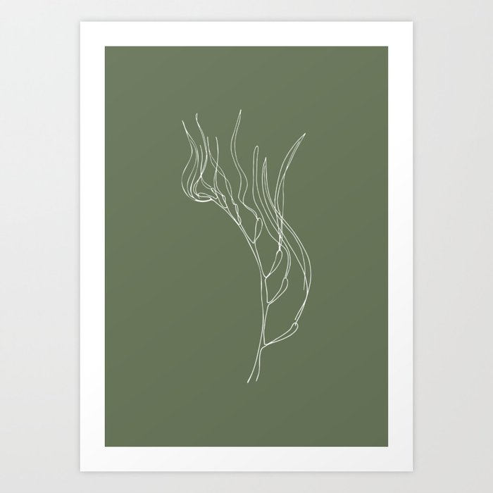 Kelp illustration 2 Art Print