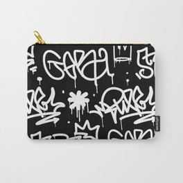 Black and White Graffiti Carry-All Pouch