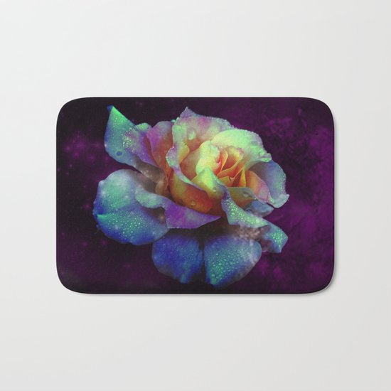 Purple Kissed Rose Bath Mat