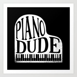 Piano Pianist Art Print | Graphicdesign, Husband, Musician, Piano, Pianist, Pianoplayer, Gift, Friend 