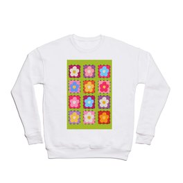 Flower pattern tiles Crewneck Sweatshirt
