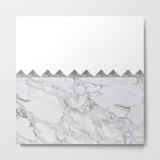 Adoring Grey Metal Print