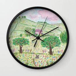 Irish landscape Wall Clock