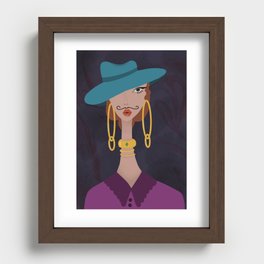 Lady D. Recessed Framed Print
