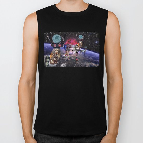 DeerSpaceInvasion 4 Biker Tank