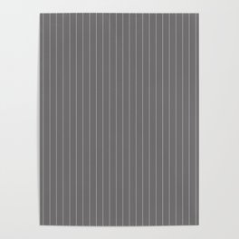 Pinstripe Gray Poster