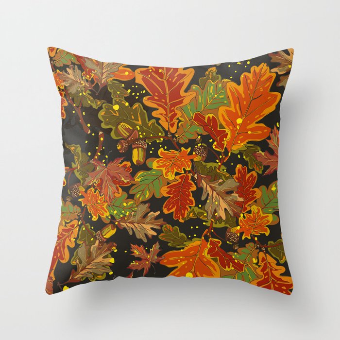 autumn leaves Throw Pillow