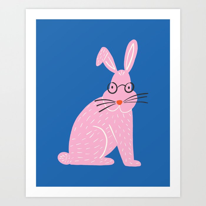 Professor Rabbit  Art Print