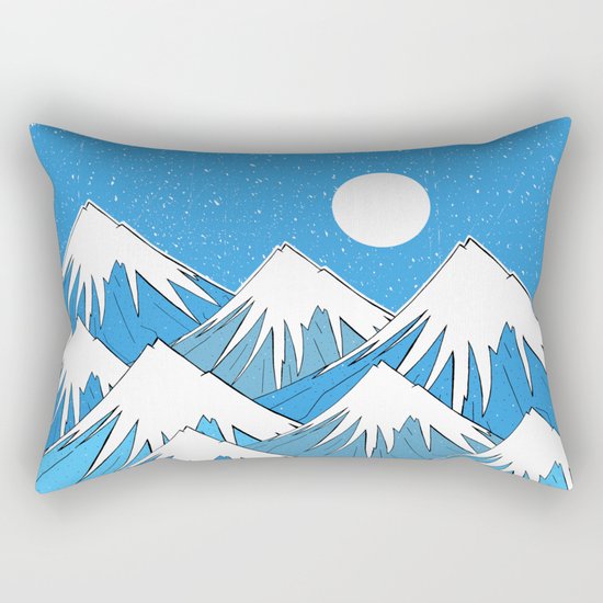 Winter Blues Rectangular Pillow