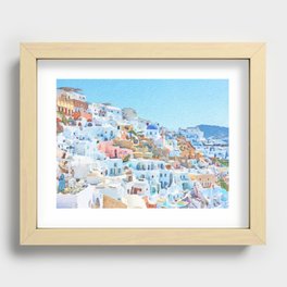 Santorini Greece #7 Recessed Framed Print