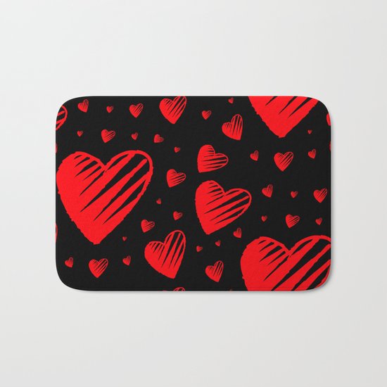 Love is Sketchy Bath Mat