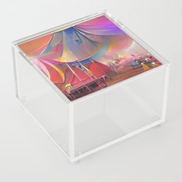 Carnival Abstract Aesthetic No17 Acrylic Box
