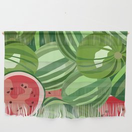 Watermelon - Colorful Summer Vibe Fruity Art Design Wall Hanging