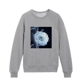 Unveiled beauty monochromatic rose in the metaverse Kids Crewneck