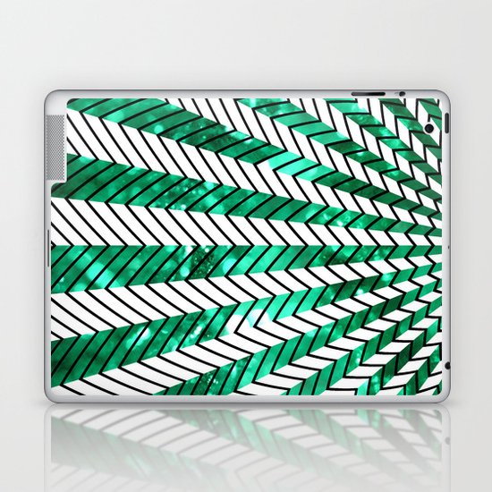 Low Peaks In Mint Laptop & iPad Skin