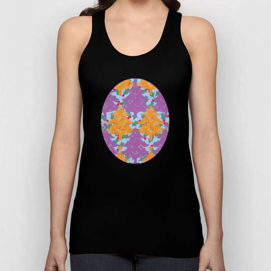 Christmas Holly Tree Unisex Tank Top