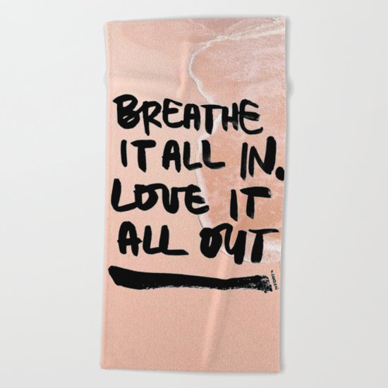 Pastel Pink Beach Beach Towel