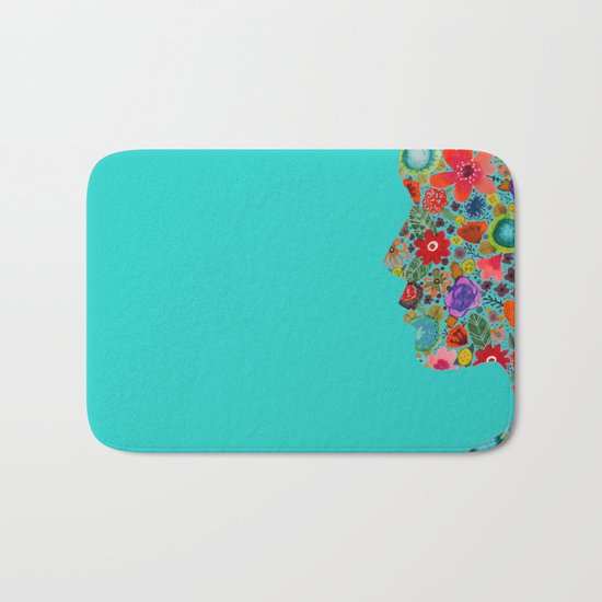 dream on, little flower Bath Mat