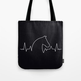 Horse Heartbeat  Tote Bag