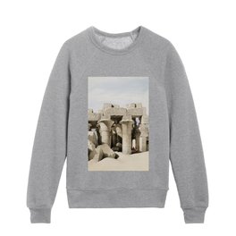 Gods of Egypt Pharaohs of Egypt Monuments of Egypt Kids Crewneck