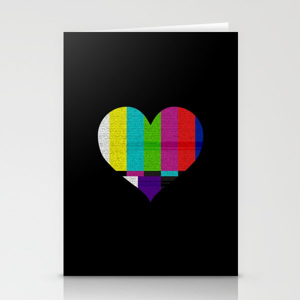 Heart TV Stationery Cards