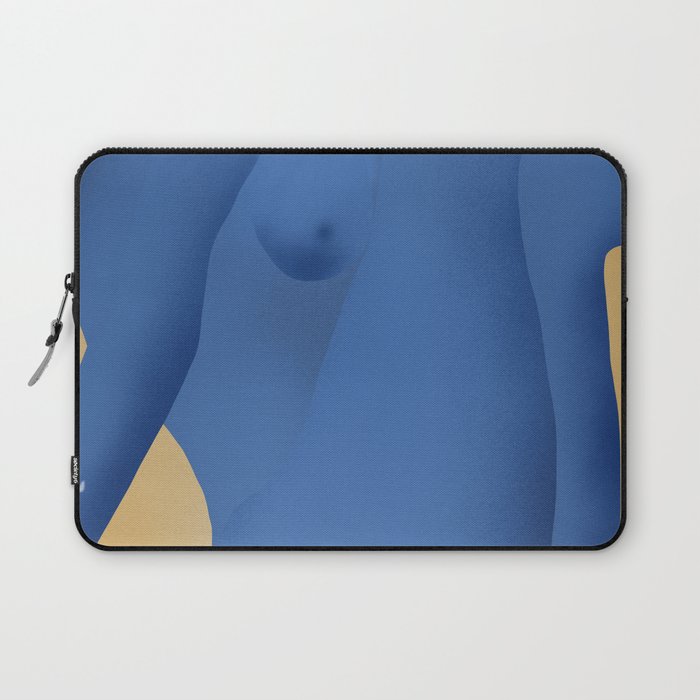 Figurative art - Nude in blue Laptop Sleeve