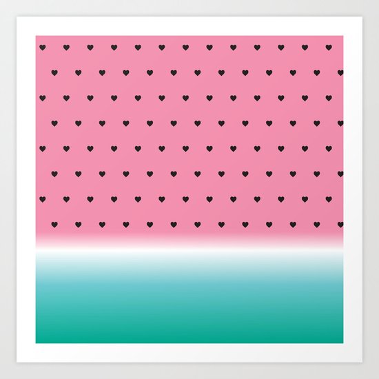 Watermelon Summer Blend Art Print