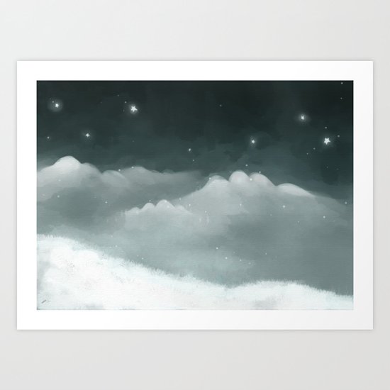 Over the Clouds Art Print