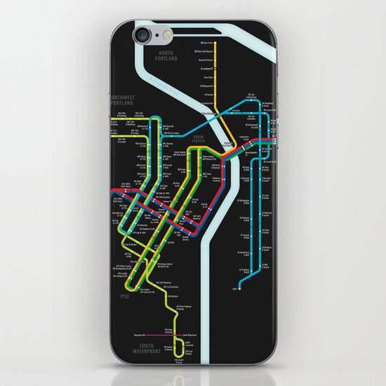Rail Transit of Portland, Oregon iPhone & iPod Skin