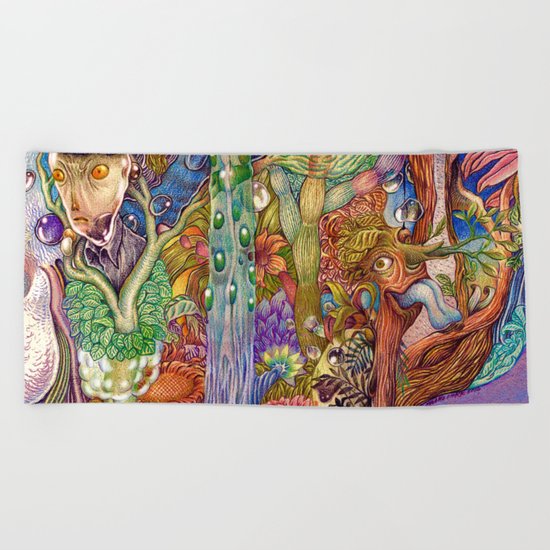 Head nature (Details) Beach Towel