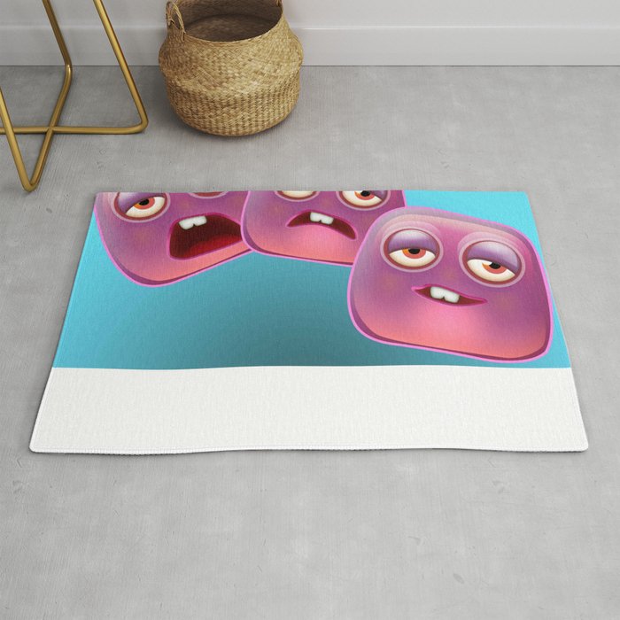 Glutton Jelly Monster  Rug