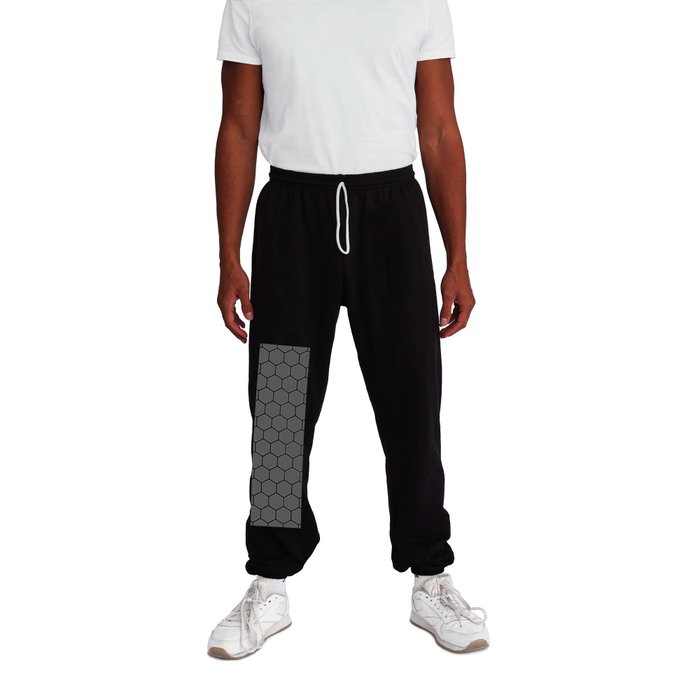 Honeycomb (White & Grey Pattern) Sweatpants