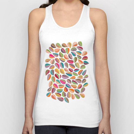 Leaf Colorful Unisex Tank Top