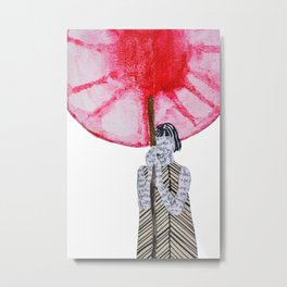 Umbrella Metal Print | Papercuts, Womenoftheworld, Collage, Miamiartist, Paper, Acrylic 
