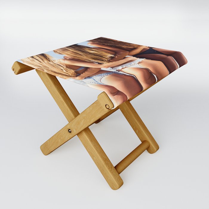 Beach Bunnies Folding Stool