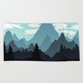 Mountains Beach Towel