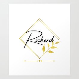 Richard | Personal name | Personalized gift | First name | Personalized gifts for men | Gifts for Art Print | Personalizedluxury, Nametag, Graphicdesign, Menpersonalized, Personalname, Name, Bestfriendgifts, Giftsforfriend, Personalizedgifts, Personalizedgift 