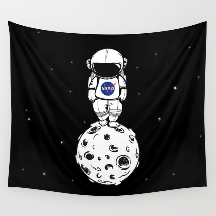 rolling in space Wall Tapestry