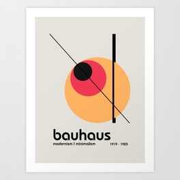 Bauhaus Modernism I Minimalism 1919 - 1923 Art Print