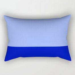 Royal Blue Color Block Rectangular Pillow