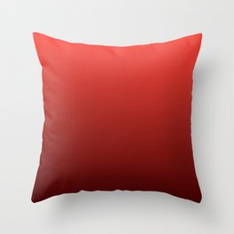 Gradient Collection - Deep Strawberry Red Throw Pillow