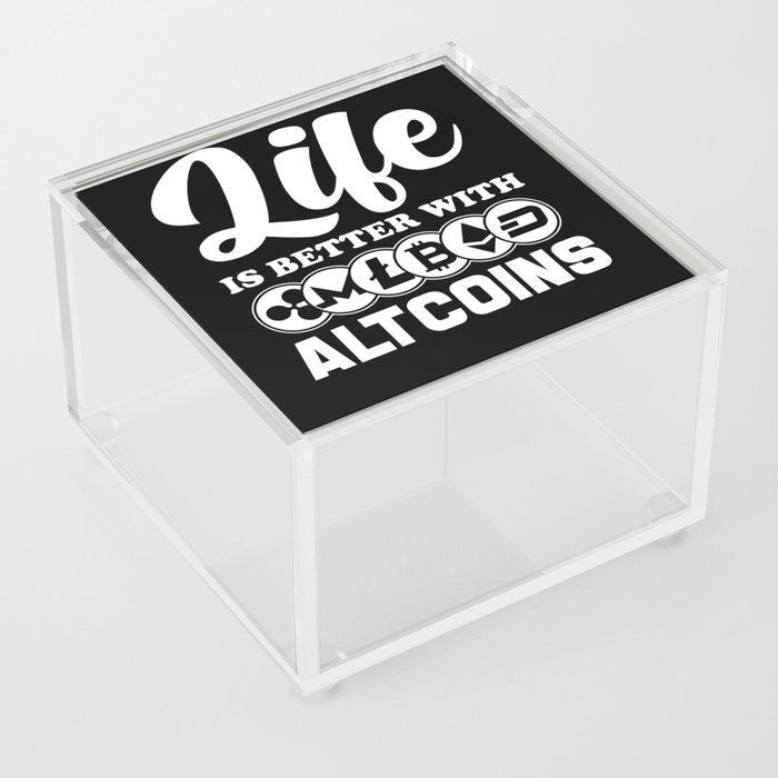 Altcoins Gangster Cryptocurrency Coin Gift Acrylic Box